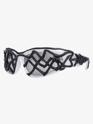Futuristic Wavy Frame Sunglasses - thumbnail 5