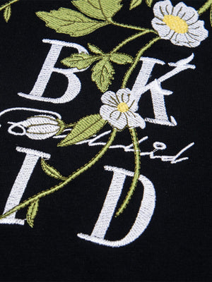 Floral Embroidered Oversized Short Sleeve T-Shirt - thumbnail 5