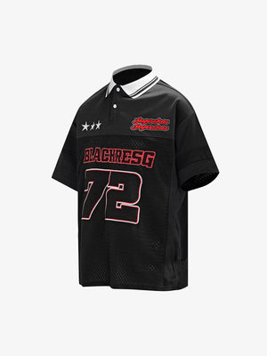 Retro Sports Jersey Polo Shirt - thumbnail 9