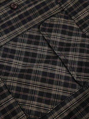 Distressed Plaid Short-Sleeve Shirt - thumbnail 5