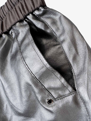 RO Style Matte Coated Leather Baggy Trousers - thumbnail 6