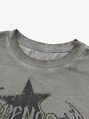 Washed Star Print Vest - thumbnail 5
