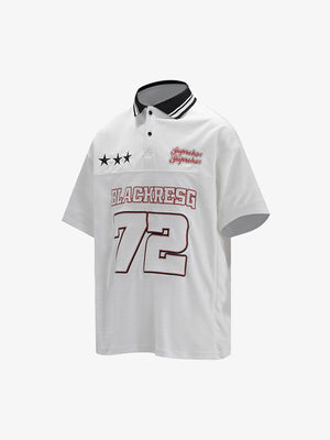 Retro Sports Jersey Polo Shirt - thumbnail 15