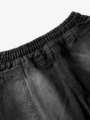 Drawstring panel jeans – waist close-up | XoKool