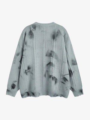 Suéter tie dye – Azul grisáceo, vista trasera | XoKool