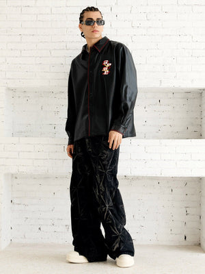 Original Embroidered Leather Shirt - thumbnail 7