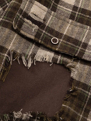 Patchwork flannel – pocket and patch close-up | XoKool