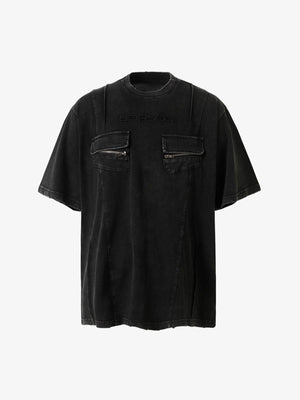 Vintage Washed Multi-Pocket T-Shirt - thumbnail 1