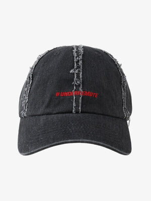 Distressed Denim Baseball Cap - thumbnail 2