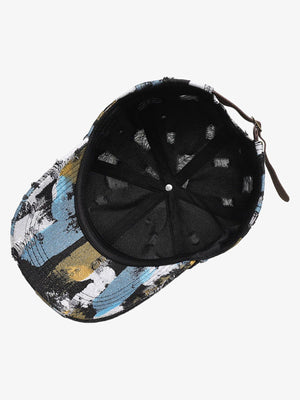 Distressed Abstract Print Baseball Cap - thumbnail 4