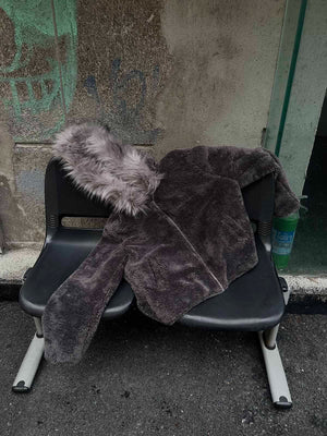 Fur Hooded Quilted Sherpa Jacket - thumbnail 11