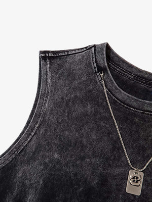 Gradient Tie-Dye Raw Edge Vest - thumbnail 4