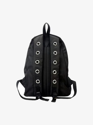 Metal Partition Multi-Pocket Nylon Backpack - thumbnail 6