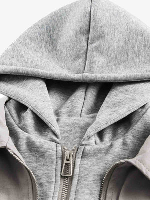Layered Hooded Bomber – hood close-up | XoKool