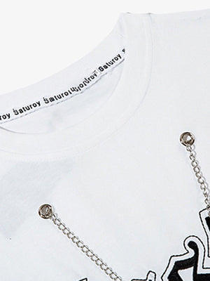 Graphic Letter Chain Vest - thumbnail 8
