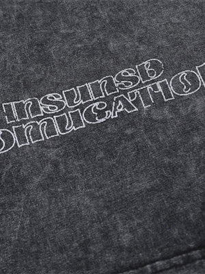 Distressed Embroidered Denim Collar Polo Shirt - thumbnail 6