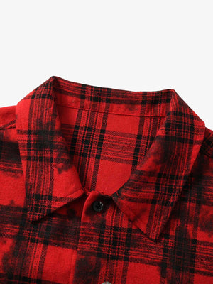 Street Creative Pin Print Plaid Shirt - thumbnail 6