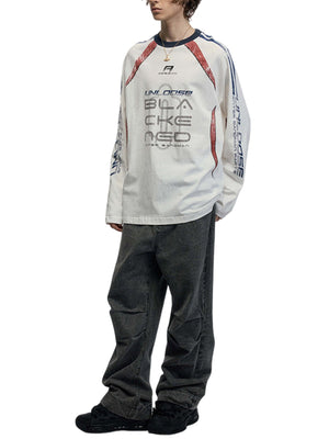 Racing Jersey T-Shirt – am Model, Weiß, Ganzkörper | XoKool