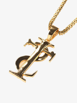 Dollarzeichen Kette – schlichte goldene Version ohne Steine | XoKool
