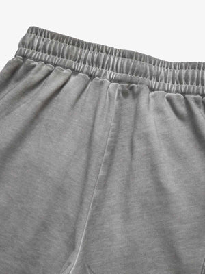 Short cargo en molleton délavé – gros plan sur la ceinture | XoKool