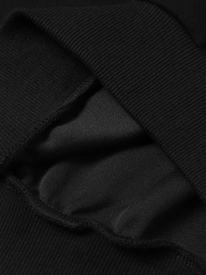 Zweifarbiger Cropped Hoodie – Innensaum Nahaufnahme | XoKool