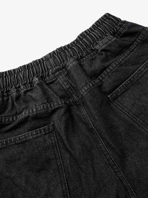 Denim Cargo Shorts mit Tunnelzug – Nahaufnahme des hinteren Bunds | XoKool