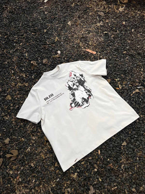 Street Hip-hop Portrait Print T-shirt - thumbnail 6
