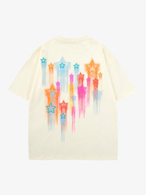 Star T-Shirt – Creme, Rückansicht | XoKool