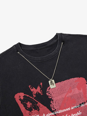Asymmetric Distressed Graffiti Chain Vest - thumbnail 6