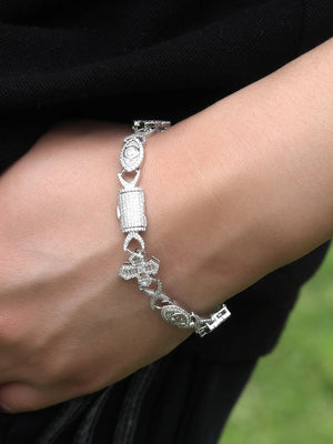 Evil eye bracelet – On wrist, clasp view | XoKool