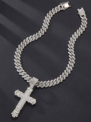 Diamond Cross Necklace - thumbnail 8