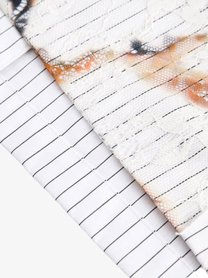 Camisa patchwork con encaje – detalle del panel de encaje | XoKool
