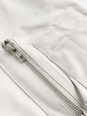 Layered hooded bomber – Chest zip pocket close-up | XoKool