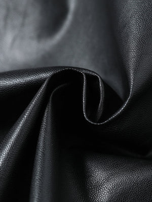 Patchwork Pu Leather Motorcycle Jacket - thumbnail 7