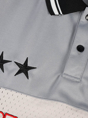 Retro Sports Jersey Polo Shirt - thumbnail 4
