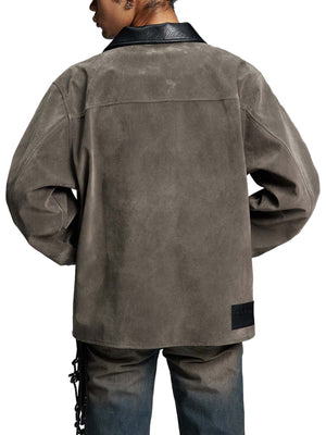 Retro Suede Detroit Motorcycle Jacket - thumbnail 7