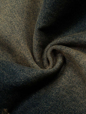 Jorts con efecto lavado vintage – detalle de la tela de sarga | XoKool