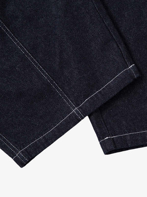 Indigo Barrel Jeans – Saum Nahaufnahme | XoKool