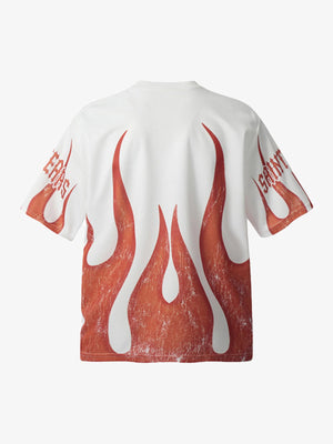 Flame Graphic Crew Neck T-Shirt - thumbnail 3