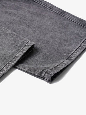 Grey cargo jeans – hem close-up | XoKool