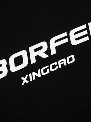 Racing tee – wordmark print close-up | XoKool
