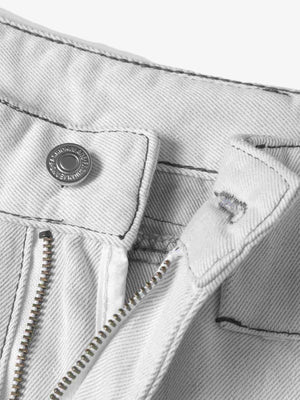Deconstructed Split Contrast Stitching Scimitar Jorts - thumbnail 7