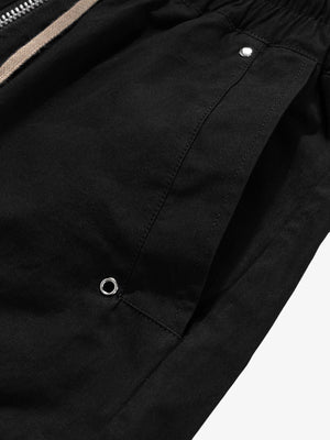 Wide leg cargo pants – pocket snap close-up | XoKool