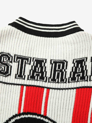 Strick-Fußballtrikot – Schriftzug im Nacken Nahaufnahme | XoKool