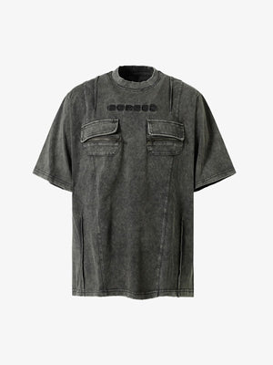 Vintage Washed Multi-Pocket T-Shirt - thumbnail 2