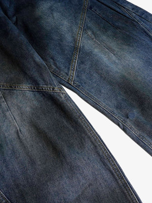 Barrel jeans – paneled seam close-up | XoKool