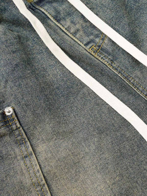 Drawstring barrel jeans – drawstring and pocket close-up | XoKool