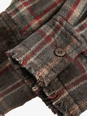 Vintage Plaid Tie-Dye Long Sleeve Shirt - thumbnail 7