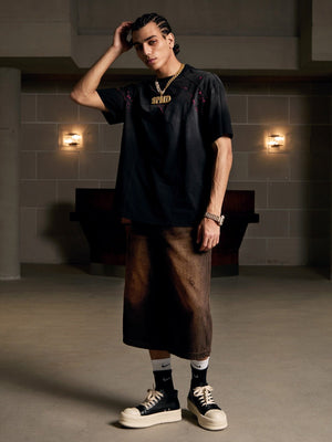 Vintage Washed Dot Spray T-Shirt - thumbnail 7
