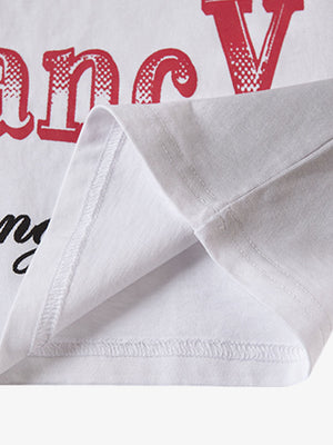 Spray- Painted Letter Print Necklace Vest - thumbnail 6